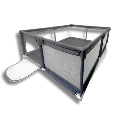 Imagem de Cercado Tela Grade Proteção Cercadinho Portão Infantil Bebe