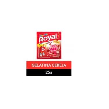 Imagem de Gelatina Em Po Cereja Royal Pacote 25g Kit 12 Pacotes - Haribo