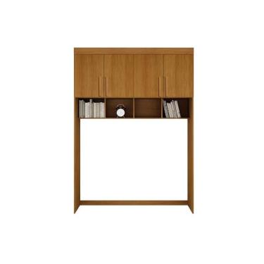 Imagem de Módulo de Quarto Casal Aéreo Luna 4 Portas Nature - Bianchi