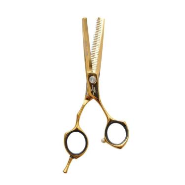 Imagem de Tesoura Desfiadeira Salles Profissional 5.5 Dourada