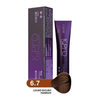 Imagem de Tintura Profissional k.pro Caviar Color 6.7 Loiro Escuro Marrom 60g