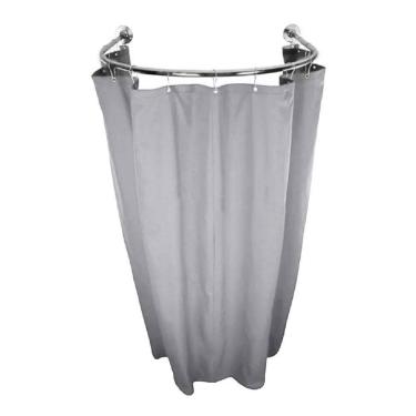 Imagem de Cortina Cinza Provador Arco 70X70 E 90X90 Privacidade Total