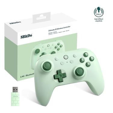 Imagem de 8Bitdo Ultimate 2C Wireless Controller (Hall Effect Joystick Update) for Windows PC and Android, with 1000Hz Polling Rate, Remappable L4/R4 Bumpers, Rumble Vibration and Turbo Function (Green)