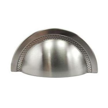 Imagem de Puxador shell 64mm niquel escovado com verniz zp4318.916. - ZEN DESIGN