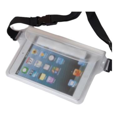 Imagem de Mochila à prova d'água, cintura de praia, natação, surf, mergulho, corrida na praia, ciclismo, unissex, Branco translúcido, Bolsa de cintura à prova d'água