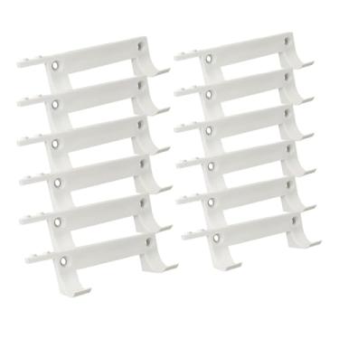 Imagem de TEYOUYI 12PCS Wall Mount for Any Lego Speed Champions Sets Wall Mount for Lego Speed of Champions with a Base for The Pilot,Wall Mount for Brick Cars and Figure White