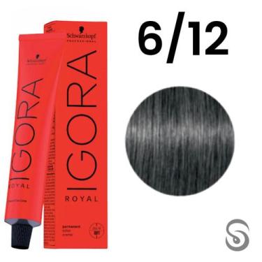 Imagem de Schwarzkopf Igora Royal Coloração 6/12 Louro Escuro Cinza Fume 60ml, U
