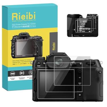 Imagem de Rieibi Película protetora de tela para câmera Fujifilm GFX100S II/GFX100 II/GFX100S/GFX50S II, vidro LCD Flim+PET Top Flim GFX100SII/100S/50SII câmera digital mirrorless 0,25 mm ultratransparente 9H