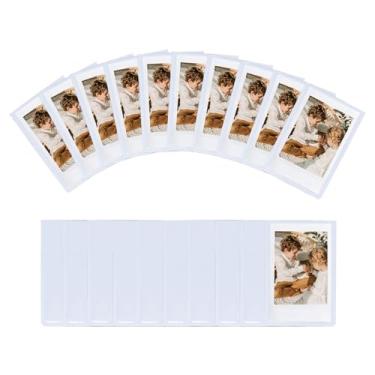 Imagem de Moldura magnética pequena 5 x 3, mini molduras magnéticas personalizadas para Fujifilm Instax Mini 12, 11, 99, 90, 40, 9, 8, 7 EVO, filmes de 7 cm, para imagens de 5,4 cm x 8,6 cm (20, branco)