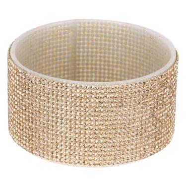 Imagem de PATIKIL Bota de silicone com glitter, bota protetora de garrafa de água de diamante, antiderrapante, acessórios para copo Stanley Tumbler 567-1,134 g com fundo de 7 cm, dourado