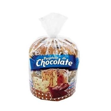 Imagem de Saco Plástico Para Panetone de Chocolate 500g 25x35cm Kit C/ 10x100 Unidades