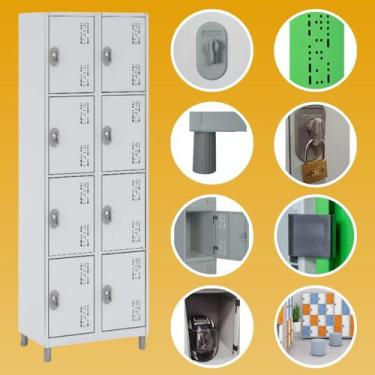 Imagem de Roupeiro de Aço 8 portas/ locker  - W3