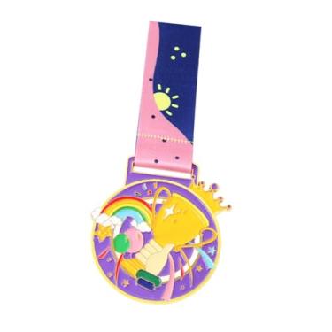 Imagem de Sclmgo Prêmio Medalha Participação Da Equipe Troféus Artigos para Festa com Fita de Pescoço Medalha de Vencedor para Jogos Presentes Show de Talentos Celebra, Ouro, Tamanho real