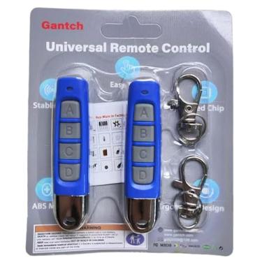 Imagem de Kit 2 Controles Remotos Cópia Duplicador Clonador Alarme Automóvel Motor Portão Eletrônico Porta de Garagem Casa Residência Condomínio em todo o Brasil Top twins ABCD（Azul Cinza） (ABCD, Amarelo-Preto)