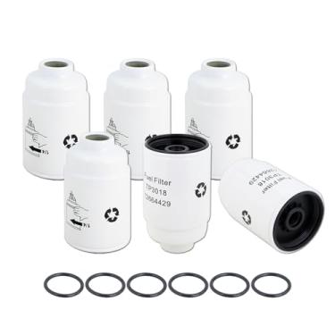 Imagem de Kefly Filtro De Combustível Tp3018, Compatível Com Duramax 6.6L Diesel, Chevy Silverado 2500Hd 3500Hd 2001-2016, Gmc Sierra 2012-2016, Express Savana, Substitui Tp3012 12664429 12633243 (Pacote 6)