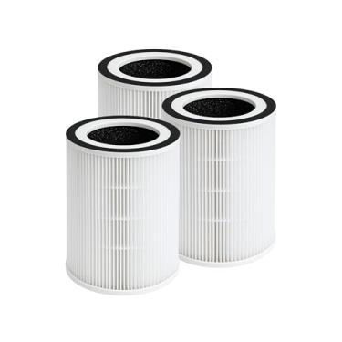 Imagem de Nispira Filtro de substituição de carvão ativado HEPA verdadeiro 3 em 1 compatível com purificador de ar puro Sensibo, 3 pacotes