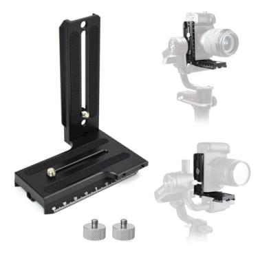 Imagem de Akeipho Suporte vertical L para Zhiyun Weebill-S Crane 2/3 S, placa vertical L de liberação rápida com contrapesos para estabilizador Gimbal Zhiyun