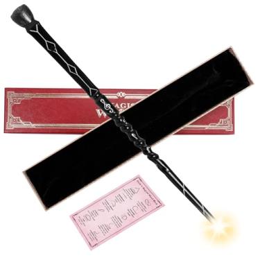 Imagem de Varinha mágica iluminada recarregável para bruxas, crianças, meninos, meninas, festa, presente, nota