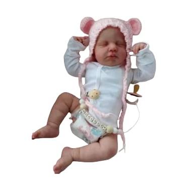Imagem de Boneca Reborn Realista em Vinil Silicone – Grande, Membros Articulados, Acessórios Inclusos – Toque Macio e Detalhes Incríveis