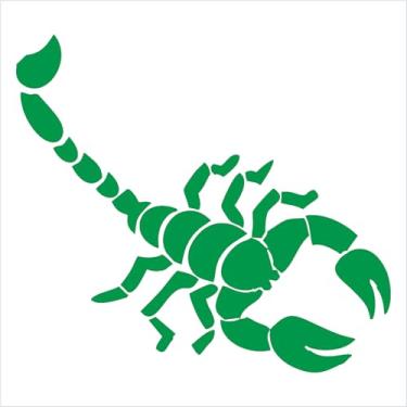 Imagem de Adesivo Escorpião, poderoso, misterioso, Veneno e Força (VERDE, 16,5x15 cm)