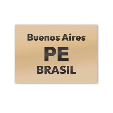 Imagem de Imã de Geladeira Buenos Aires Pernambuco MDF 8cm x 5cm