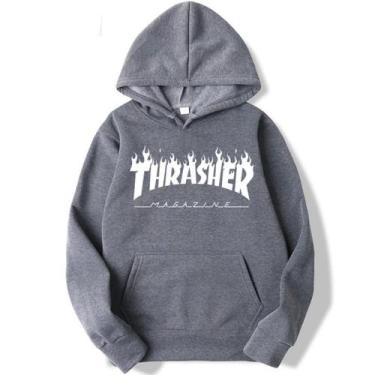 Imagem de Moletom Streetwear Blusa de frio Capuz e Bolso Marrom Claro - Core Bas