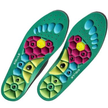 Imagem de KiSole Palmilhas de acupressão – inserções de sapato de massagem reflexológica para alívio da dor e aumento de energia – suporte para os pés o dia todo – ajuste – tamanho P/M (34-44)