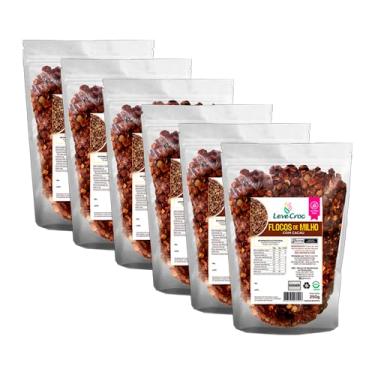 Imagem de Kit 6X: Flocos de Milho com Cacau Sem Glúten Leve Croc 250g