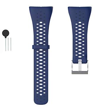 Imagem de Gheper Pulseira de relógio de substituição compatível com Polar M430/M400 GPS Smart Sports Watch Pulseira de silicone macio