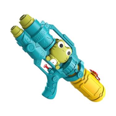 Imagem de Garende Brinquedo de esguicho de água, presente de aniversário, grande capacidade, refrescante, brinquedo de verão para jardim, gramados, piscina, festa para, Sapo Azul