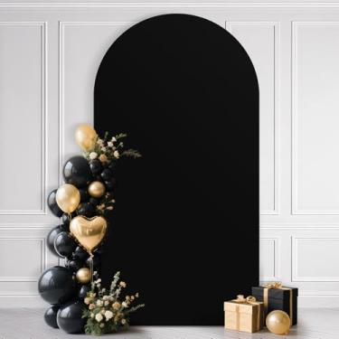 Imagem de Ledido Capa de arco de casamento de 1,8 m para decoração de festa de aniversário, decoração de chá de bebê, bege, elástico e elástico