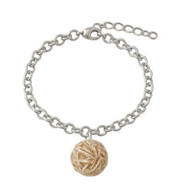 Imagem de Pulseira de Rosa do Deserto - Cristal Natural, Prata 925