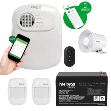 Imagem de Kit Alarme Intelbras ANM 24 NET com 2 IVP 4000 Smart, Sirene e Control