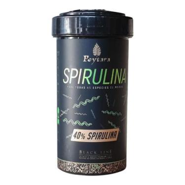 Imagem de Ração Poytara Spirulina Marinhos Black Line 120g Tam M 1,5mm