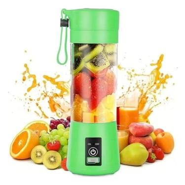 Imagem de Mini Liquidificador Colors Portátil Recarregável  verde