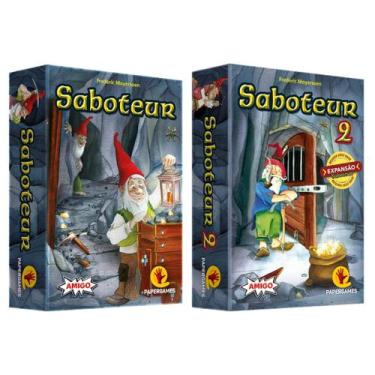 Imagem de Saboteur Jogo Base + Expansão Saboteur 2 Combo Completo - Papergames