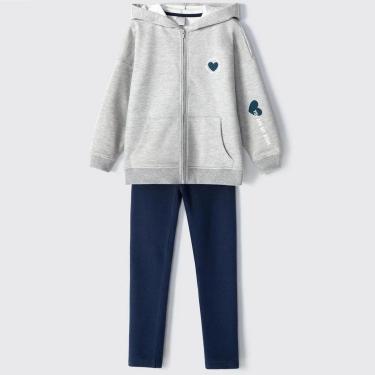Imagem de Conjunto Longo Hering Kids Menina Moletom 5B3Y1AEN-Feminino