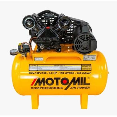 Imagem de Compressor de Ar Air Power Motomil CMV-15PL/150 Monofásico ou Trifásic