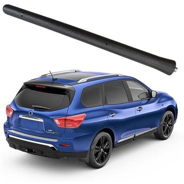 Imagem de Antena de borracha espiral flexível de 17 cm para Nissan Pathfinder (2013-2020), Nissan Pathfinder 2013 2014 2015 2016 2017 2018 2019 2020, à prova de lavagem de carro - mastro de substituição de
