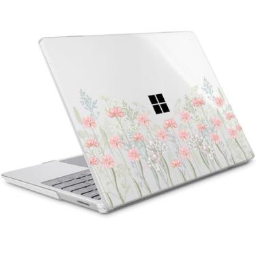 Imagem de Lepeoac Compatível com laptop Microsoft Surface de 12,4 polegadas Go 3 Go 2 Go 1 modelos: 1943 2013 (versão 2023 2022 2020, capa rígida de plástico com capa de teclado e protetor de tela, floral C322