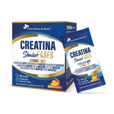 Imagem de Creatina Sênior Fases Manga Coenzima Magnésio Vit D K2 Colageno 200g F
