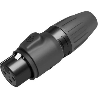 Imagem de Conector Xlr Fêmea Seetronic Scwf3-B Prova D`Água