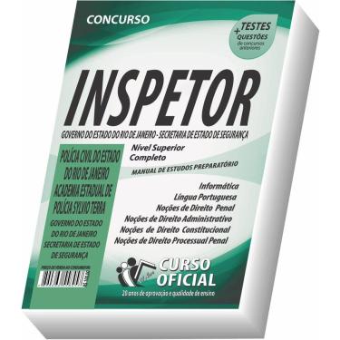 Imagem de Apostila Pc-Rj Inspetor De Polícia Curso Oficial