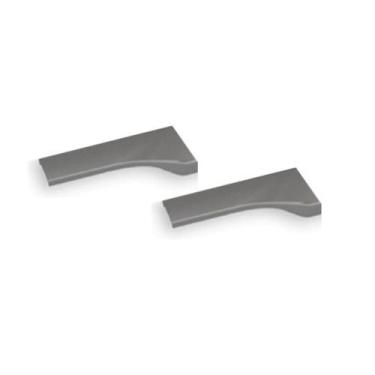 Imagem de Ponteira Curva PE183S7018 para 18mm Puxador RM-183 Facetato Ônix Titân