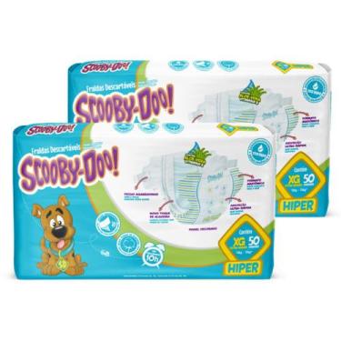 Imagem de KIT 2 PCT Fralda Descartável Scooby Doo Hiper, Extra Grande (XG)