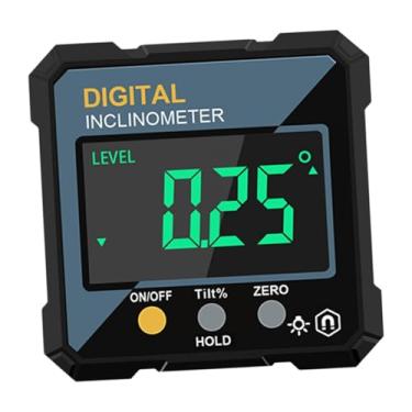 Imagem de Generic Medidor de ângulo de nível digital, inclinômetro digital, alcance de 4x90 graus, localizador de ângulo de nível eletrônico para carpintaria