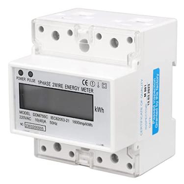 Imagem de Medidor de energia 1 Fase 2 fio 4p Digital LCD KWH Wattmeter Consumo