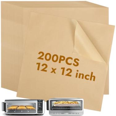 Imagem de YQL Forro de papel descartável para fritadeira a ar ninja SP151/SP101/SP201/SP301, papel pergaminho cru para torradeira Flip Foodi, acessórios Ninja Flip Up Airfryer