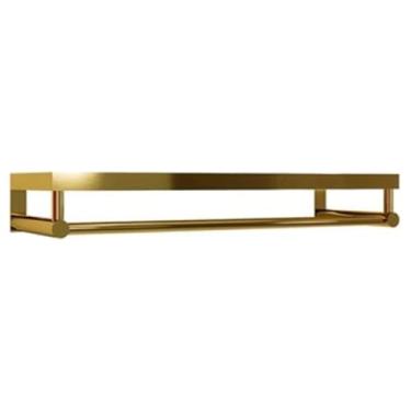 Imagem de Rack de exibição de roupas de aço inoxidável para pendurar com área de armazenamento