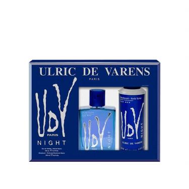 Imagem de Kit Ulric De Varens Udv Night Masculino - Eau De Toilette 100ml + Desodorante 200ml